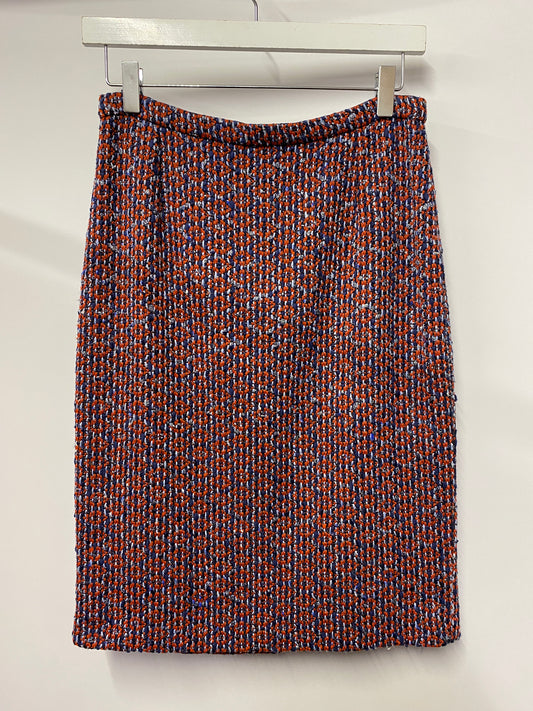 Jigsaw Red and Blue Woven Pencil Skirt 10
