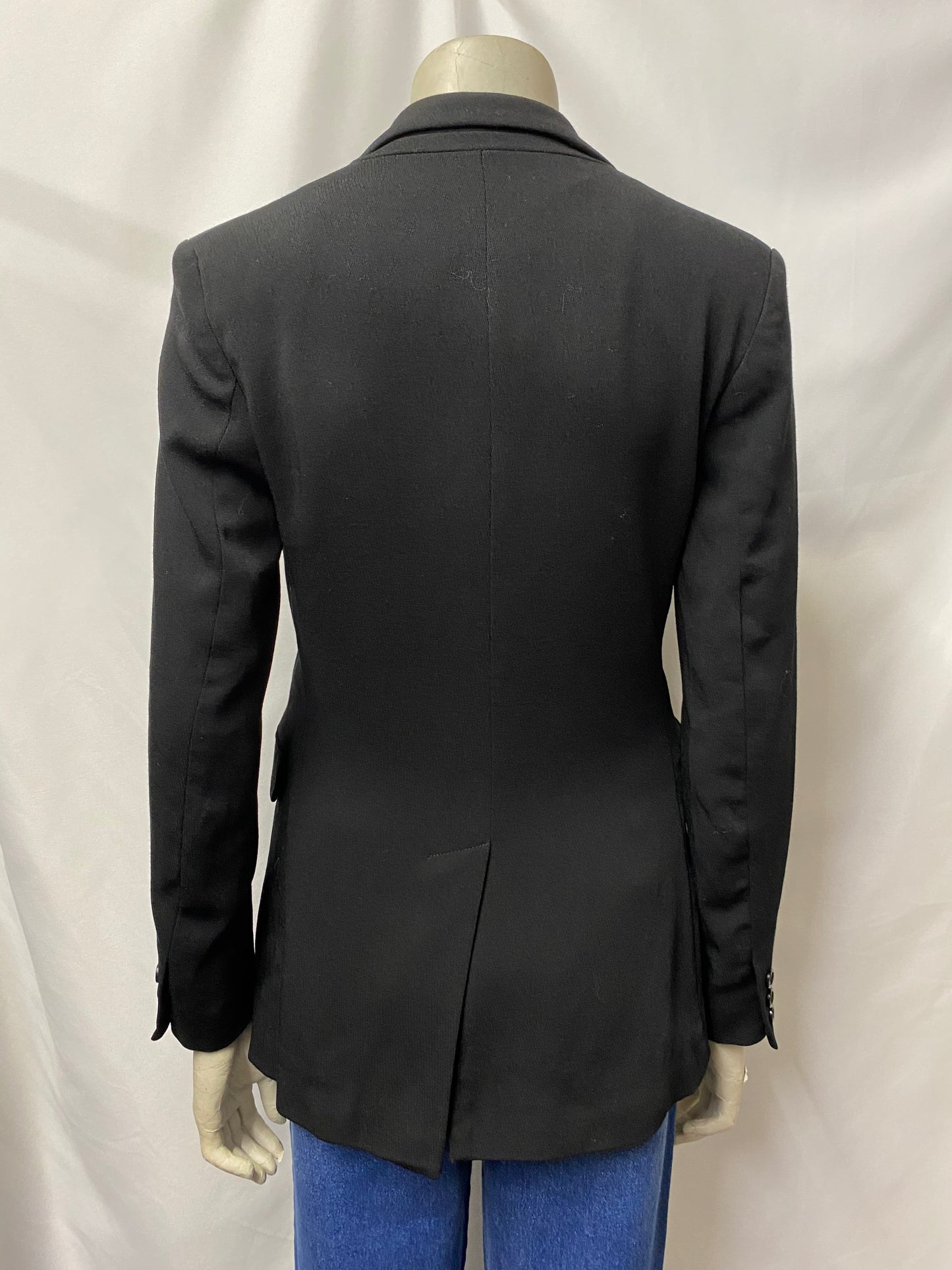 Jigsaw Black Wool Simple Single Button Blazer 10