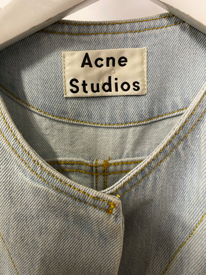 Acne Studios Light Blue Denim Vest Jacket 6