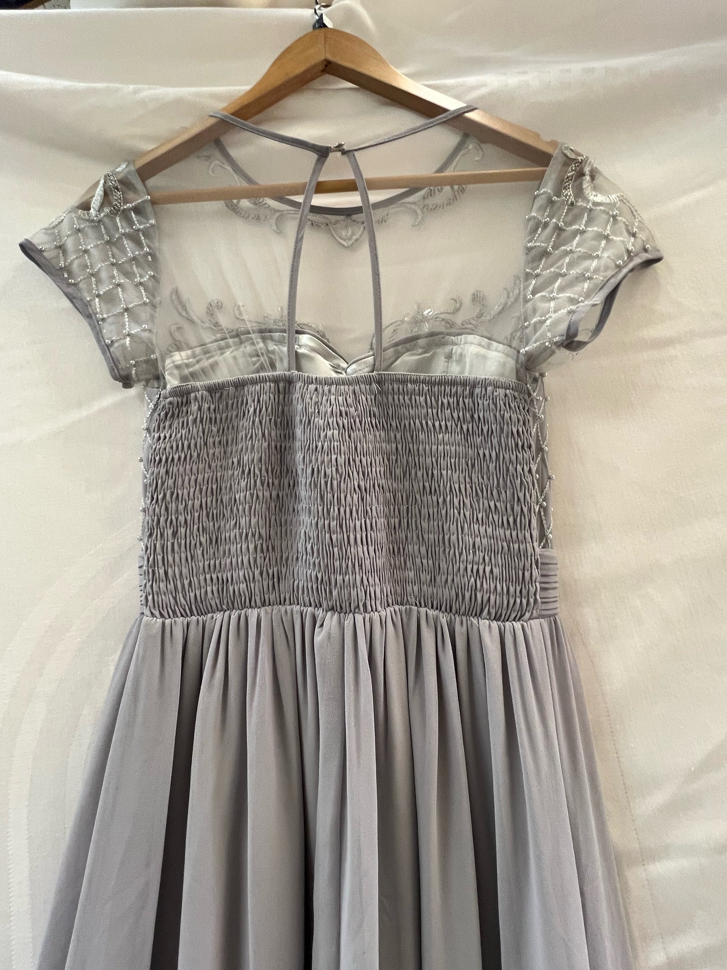 Quiz Grey Prom Dress Size 12