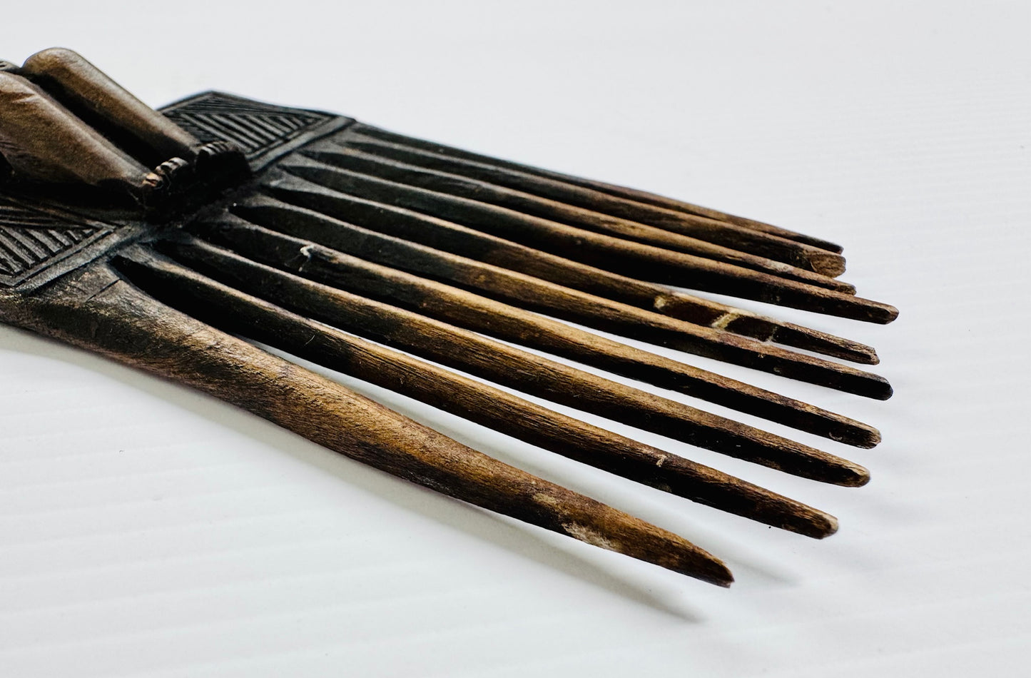 Hand-Carved African Wooden Hair Comb