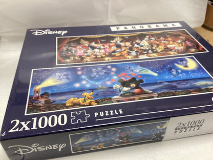 UNOPENED Disney set of 2 Panorama Jigsaws, 1000 pieces each