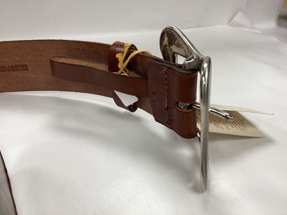 McRostie of Glasgow Tan-Brow Real Leather Bridle Belt for Highland dress, Variable sizes from 37-43 Inches