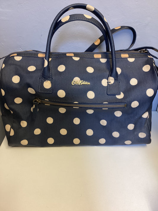 Cath Kidston Navy Polka Dot Small Travel Bag