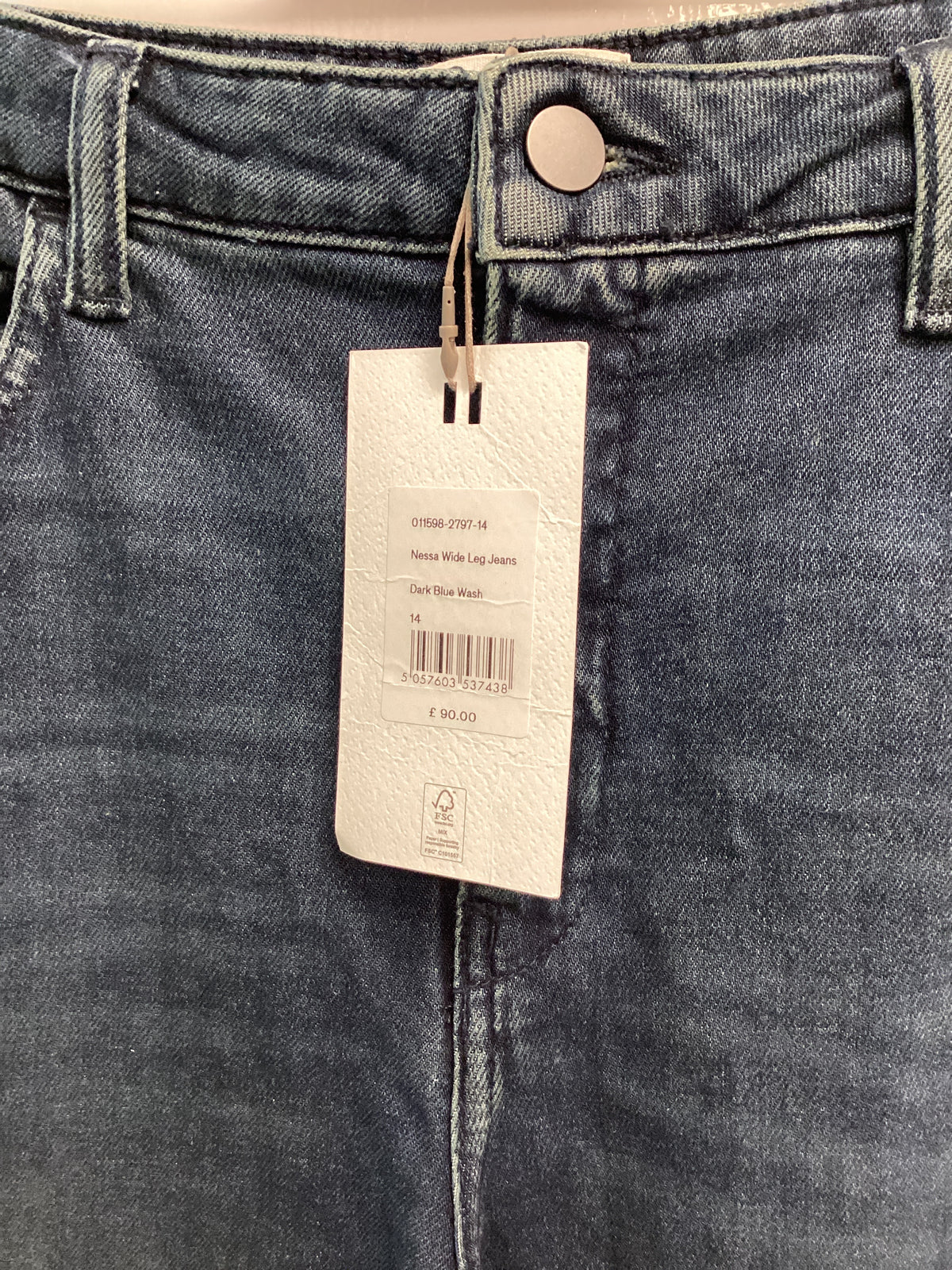 HUSH Ladies Nessa wide Leg jeans size 14