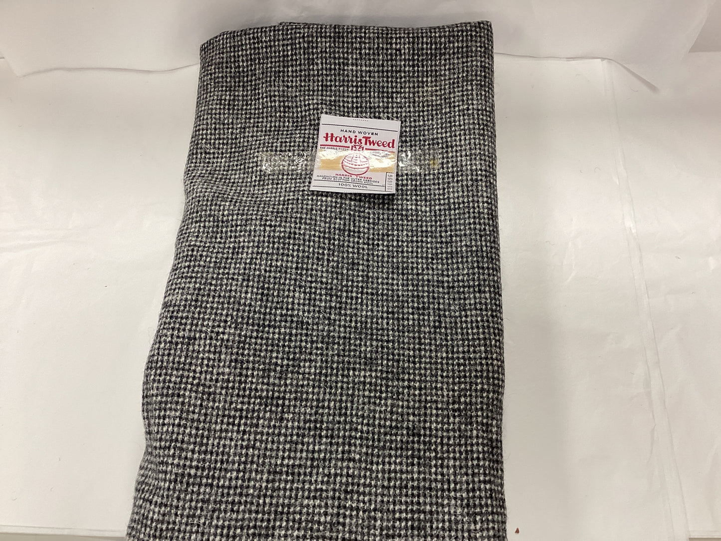 New Harris Tweed 5yards X 29inches, with original weaver label and brand label