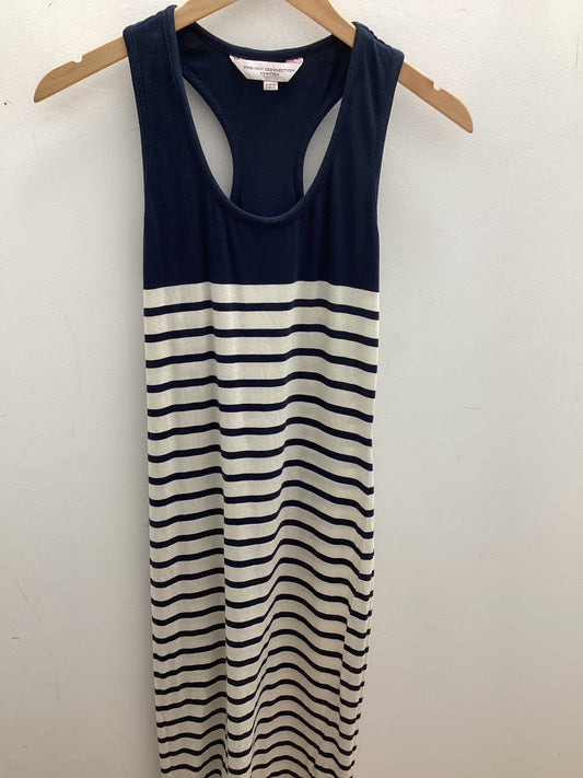French Connection Blue and White Striped Dress Size UK 12