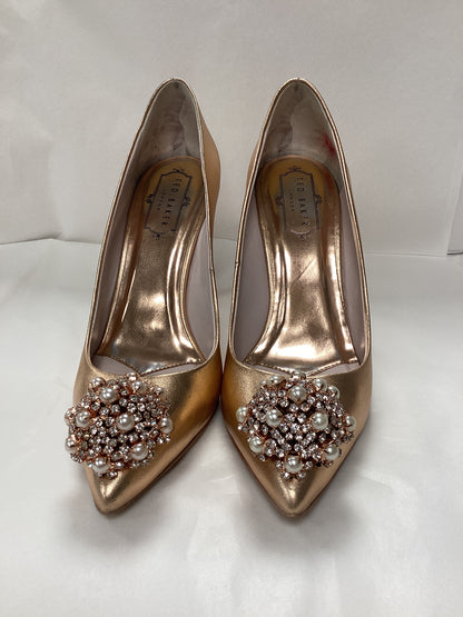 Ted Baker Rose Gold High Heels, size uk4