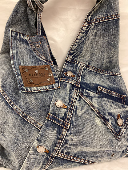 Brand New Urban Revivo Patchwork Denim Bag