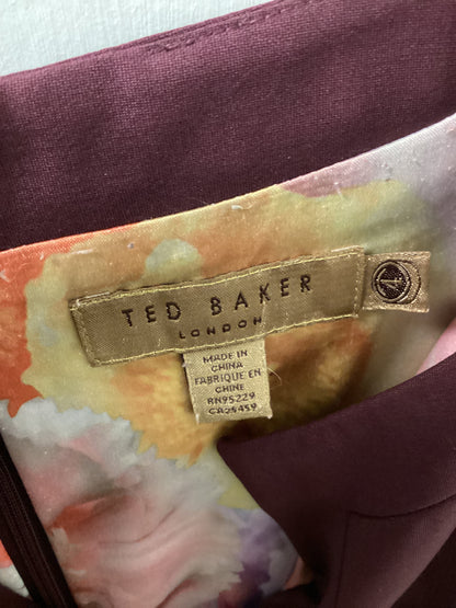 Ted Baker Purple Sleeveless Dress Size UK 10