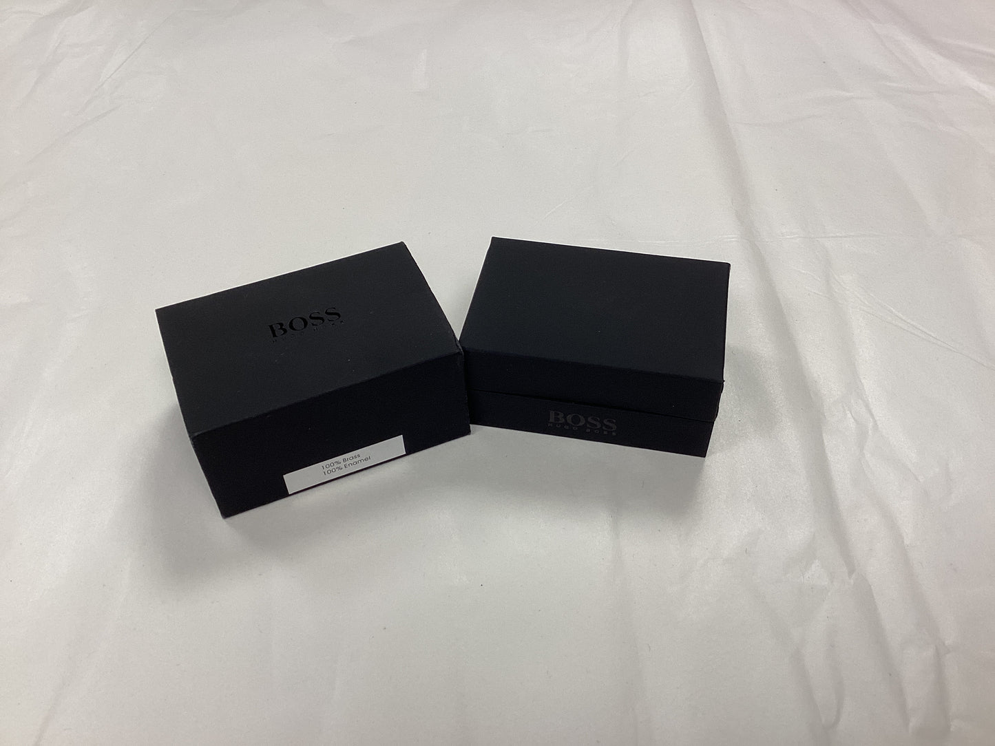 Hugo Boss Cufflinks - Brass and Enamel