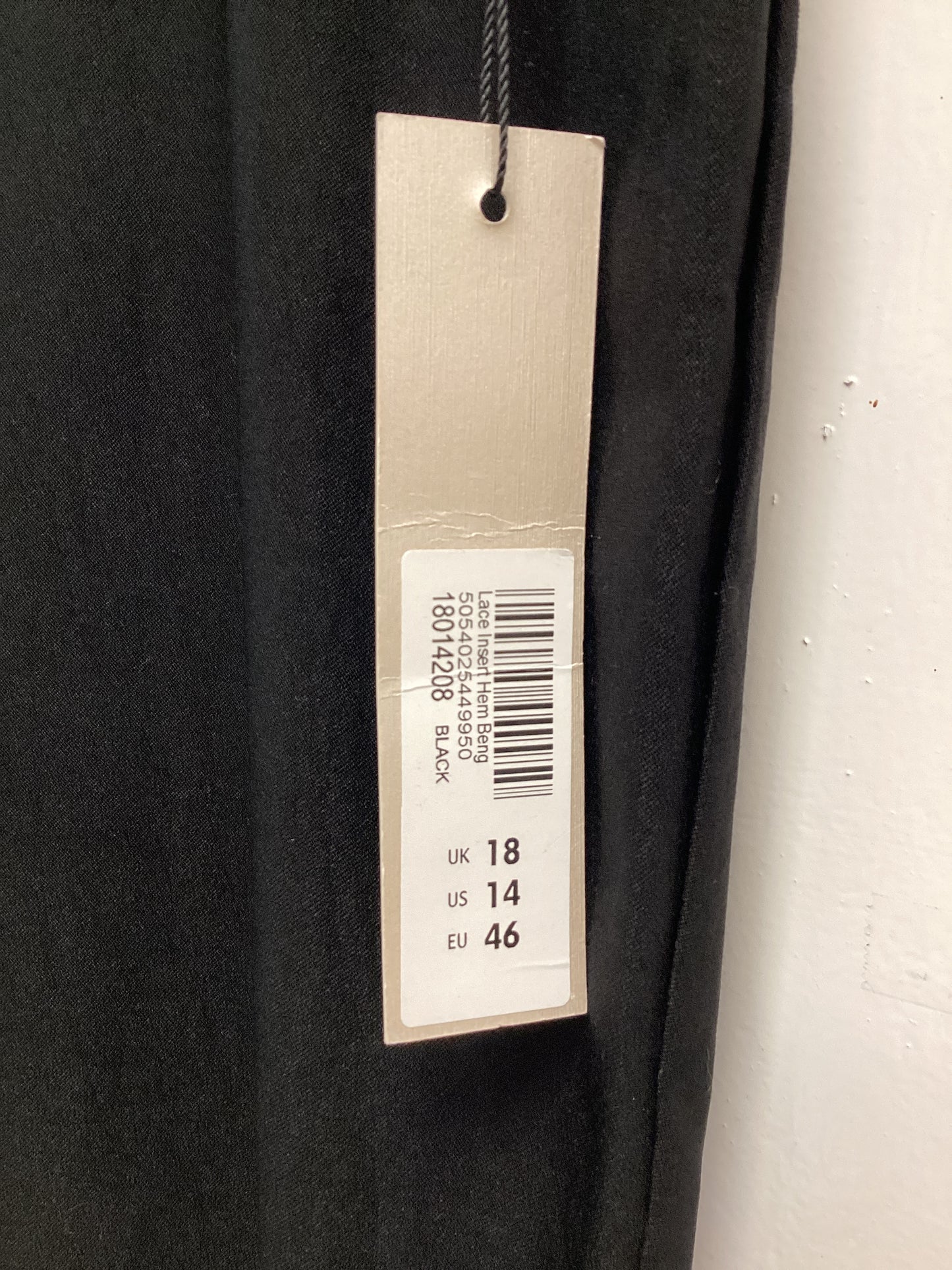 Roman Crop Trouser Black with Lace detail (Style: 18014208) Ladies Size UK18