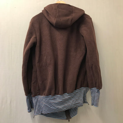 Aguesh Brown Fleece Nursing Hoodie Size Small