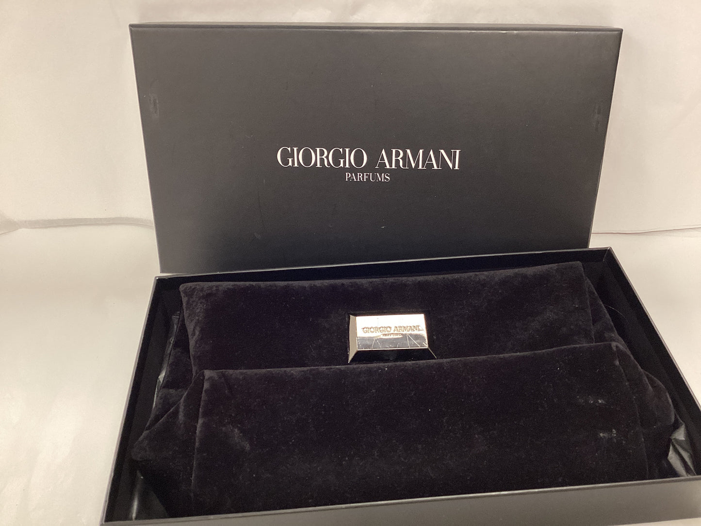 Giorgio Armani black clutch bag