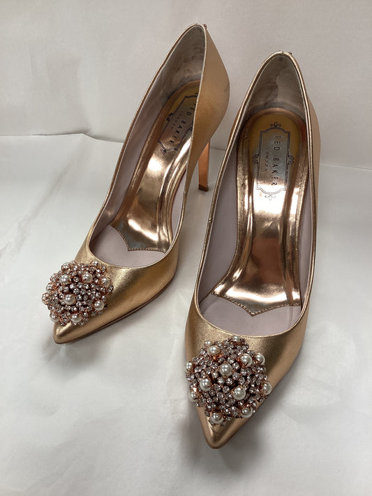 Ted Baker Rose Gold High Heels, size uk4