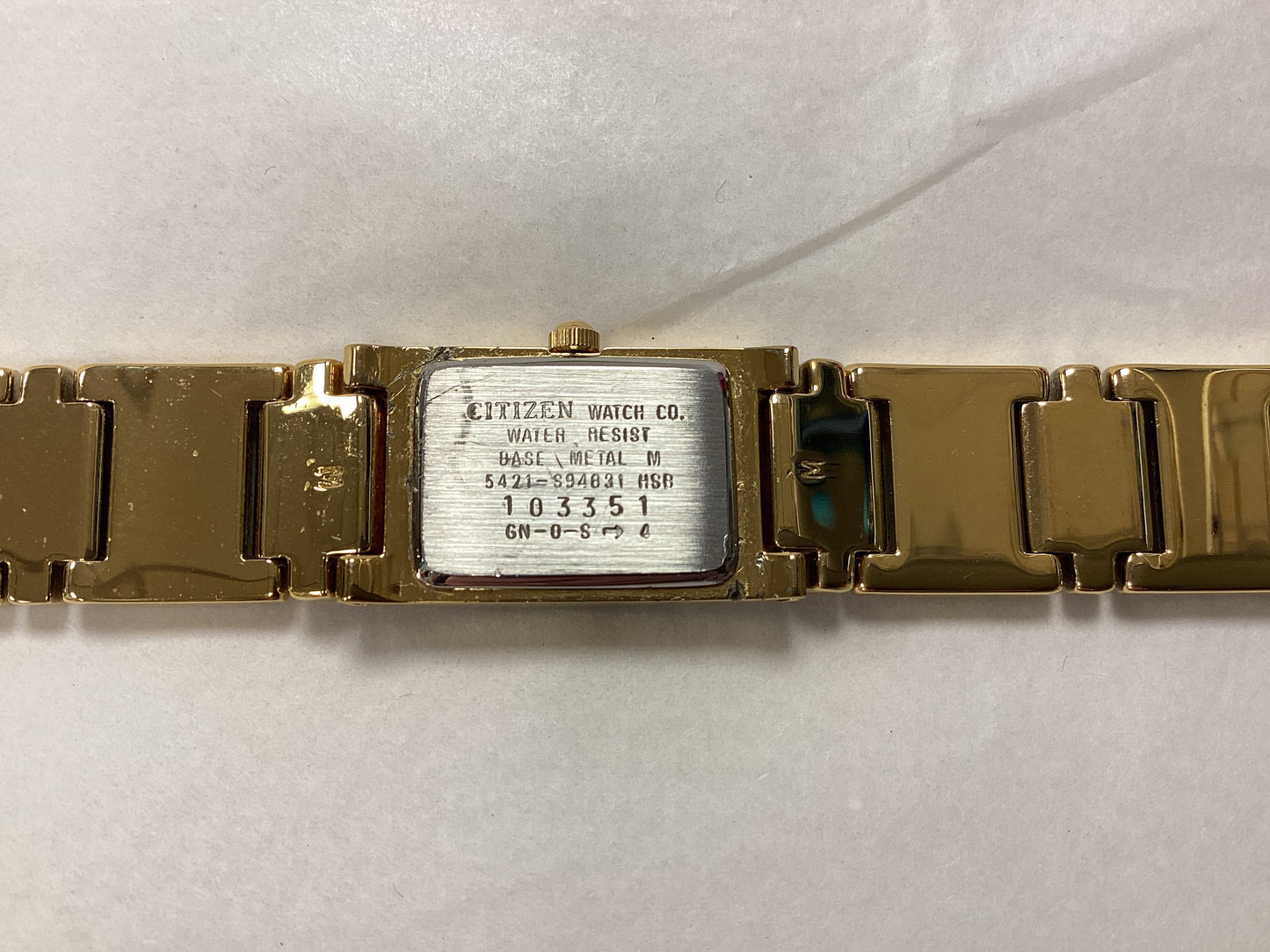 Citizen ladies dress watch - gold tone stainless steel