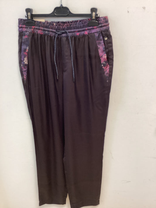 Scotch & Soda BNWT -NINA mid tapered trousers size small/32 Burgandy
