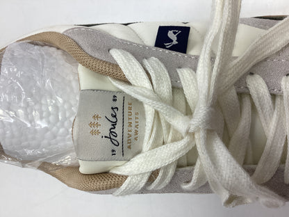 Joules new ladies cream and animal print sneakers size 6