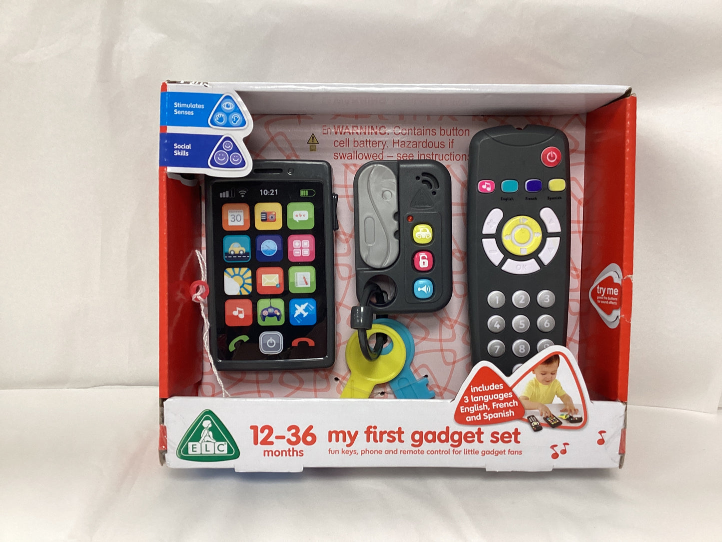 My First Gadget Set age 12-36months, includes 3 languages