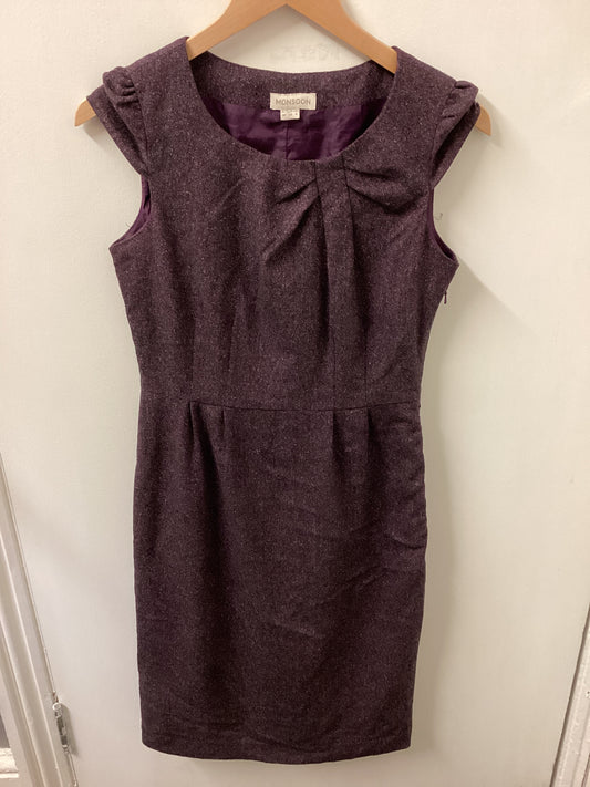 Monsoon Purple Sleeveless Dress Size UK 10