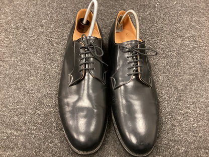 John White 100% Leather Black Shoes - Size 15