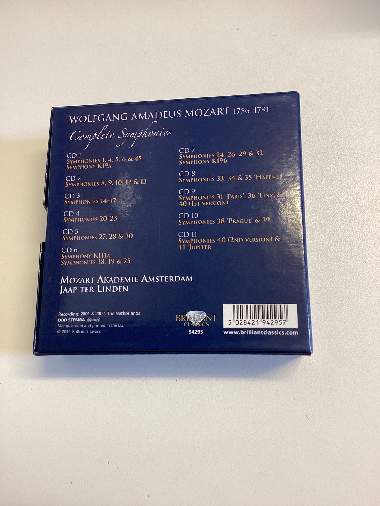 Mozart Complete Symphonies 11 CDs