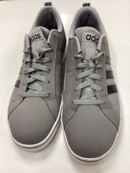 Adidas New VS Pace Mens trainers Grey with black trim size 8 1/2
