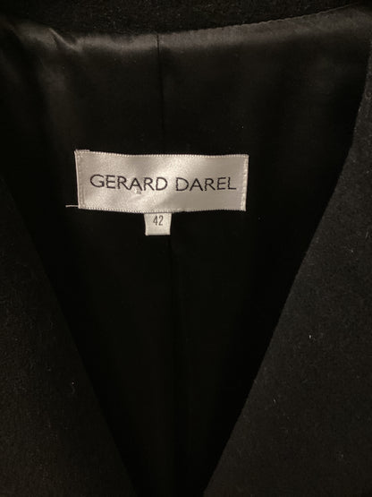 Gerard Darel Black Trench Coat Size 42