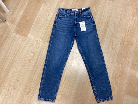 BNWT Zara Mom Jeans Mid-Blue, Size UK 10, 38cm/14inch Waist