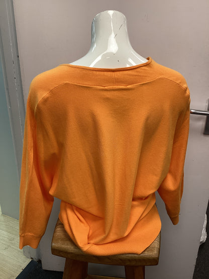 BNWT Phase Eight Orange Gina Batwing Jumper, Size L/UK16-18