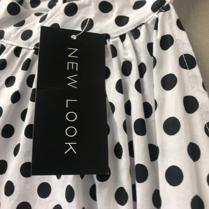 New Look Black & White Polka Dot Dress Size 14