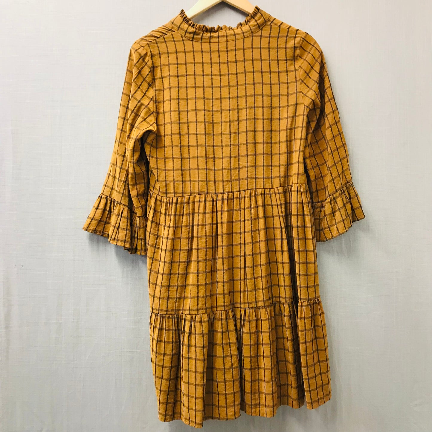 Numph Brown Patterned Dress Size S