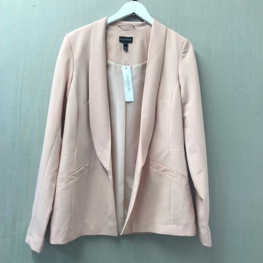 Long Tall Sally Peach Crepe Easy Fit Jacket Size 12