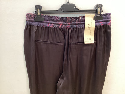 Scotch & Soda BNWT -NINA mid tapered trousers size small/32 Burgandy