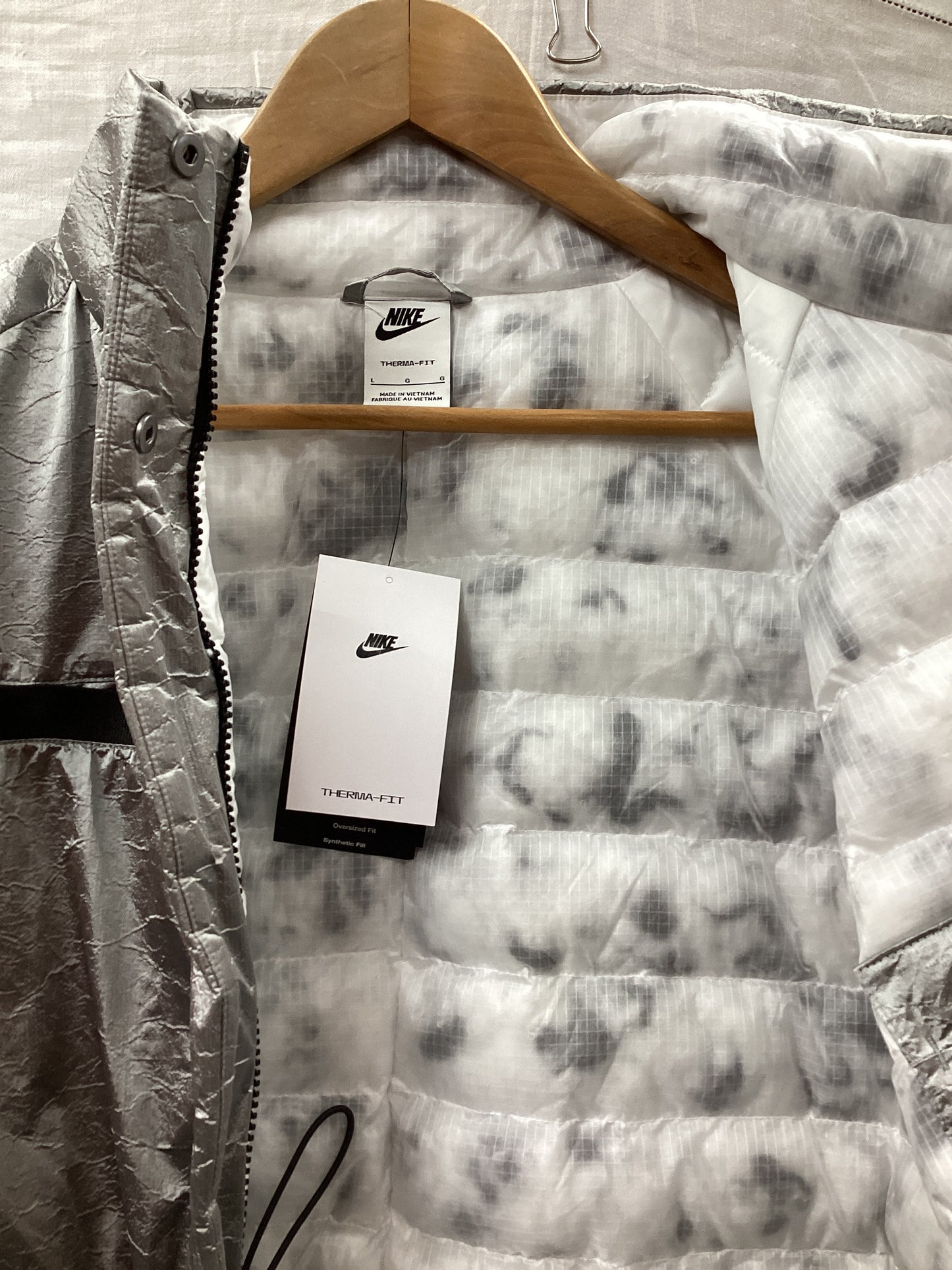 Nike grey jacket Large size