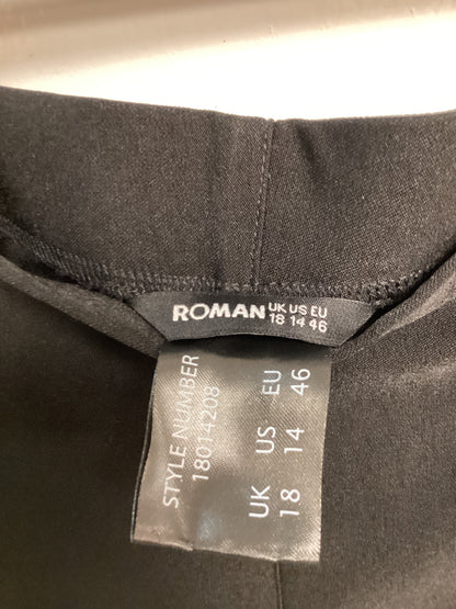 Roman Crop Trouser Black with Lace detail (Style: 18014208) Ladies Size UK18