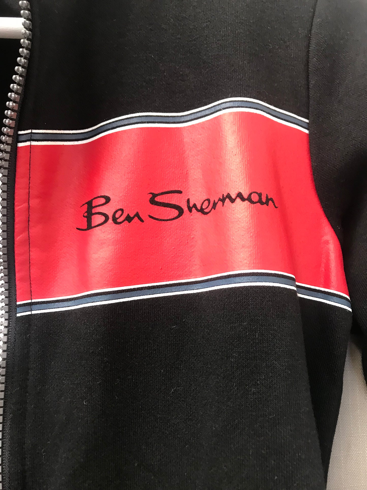 Ben Sherman Black Casual Zip Sweat Jacket Size 9/10 Years BNWT