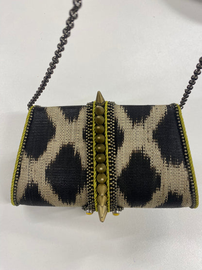 Bea Valdes Studded Woven Bag with Chain