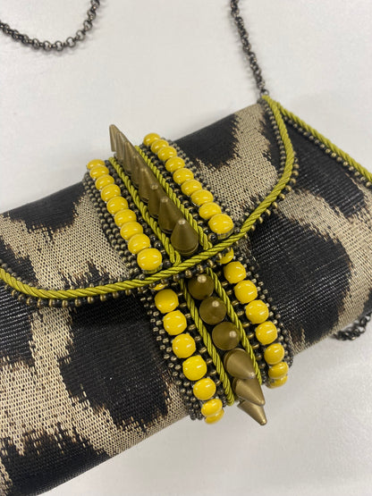 Bea Valdes Studded Woven Bag with Chain