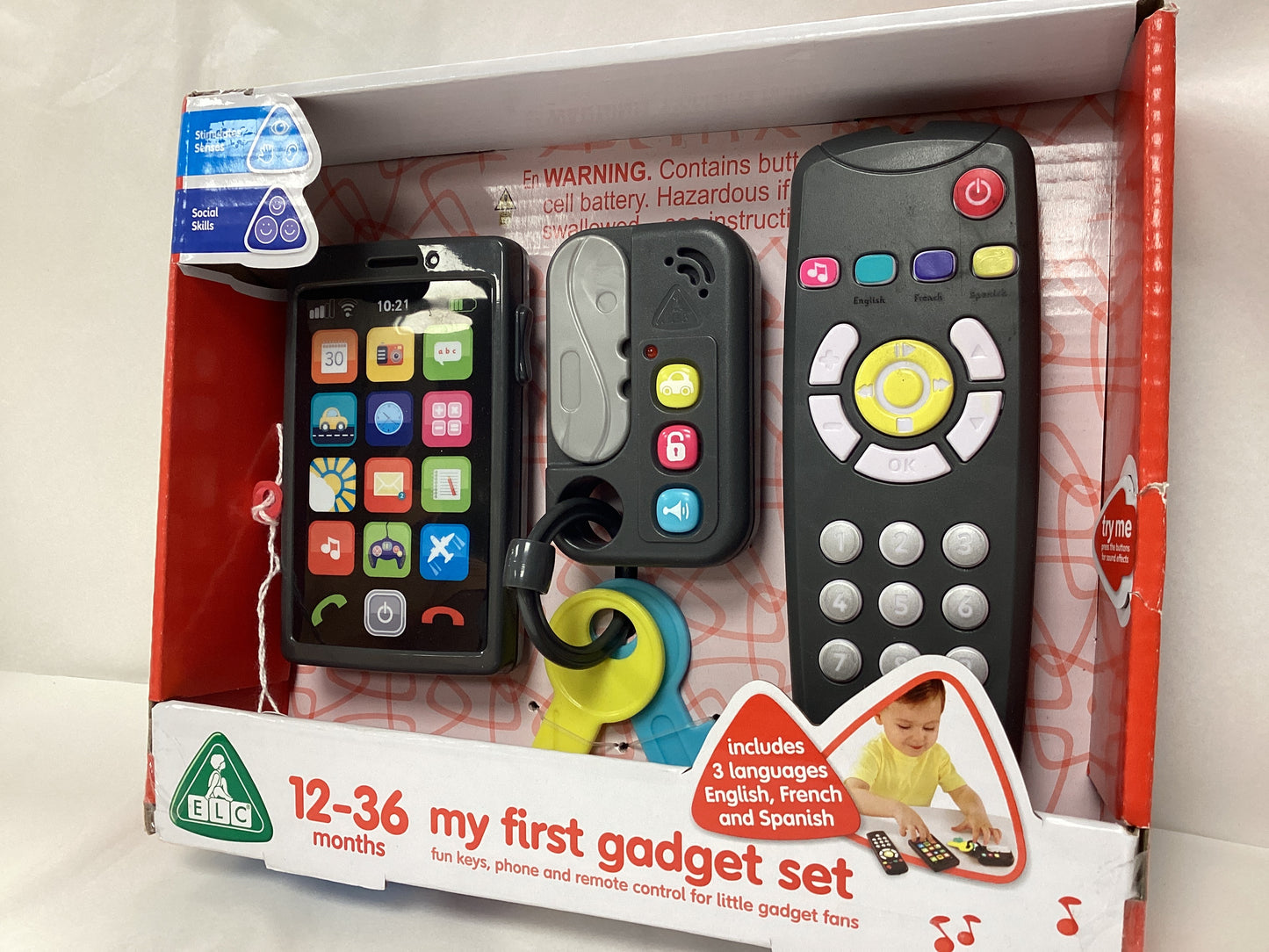 My First Gadget Set age 12-36months, includes 3 languages