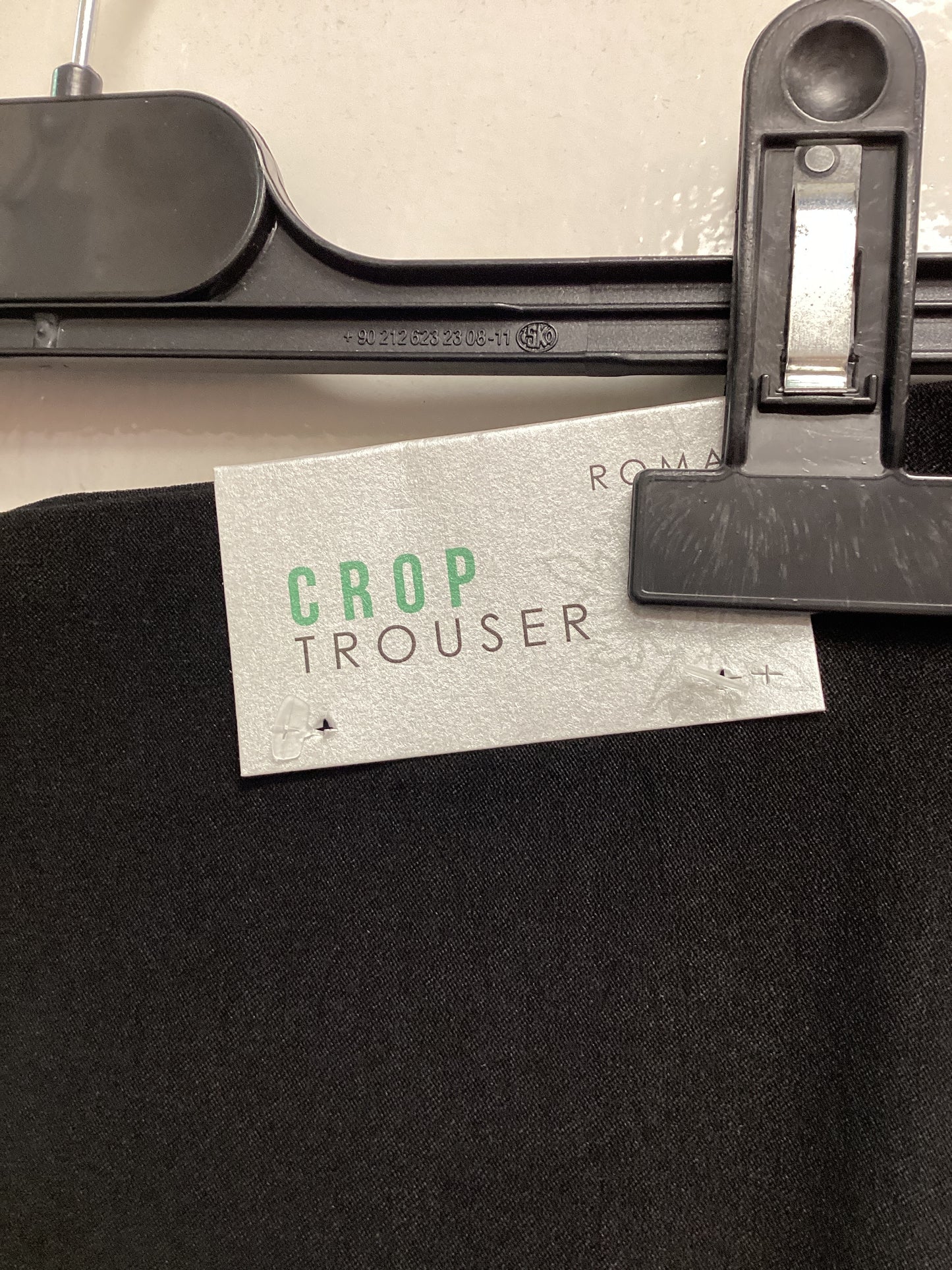 Roman Crop Trouser Black with Lace detail (Style: 18014208) Ladies Size UK18