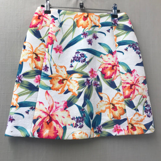 Miss Selfridge Floral A-line Mini Skirt Size 10