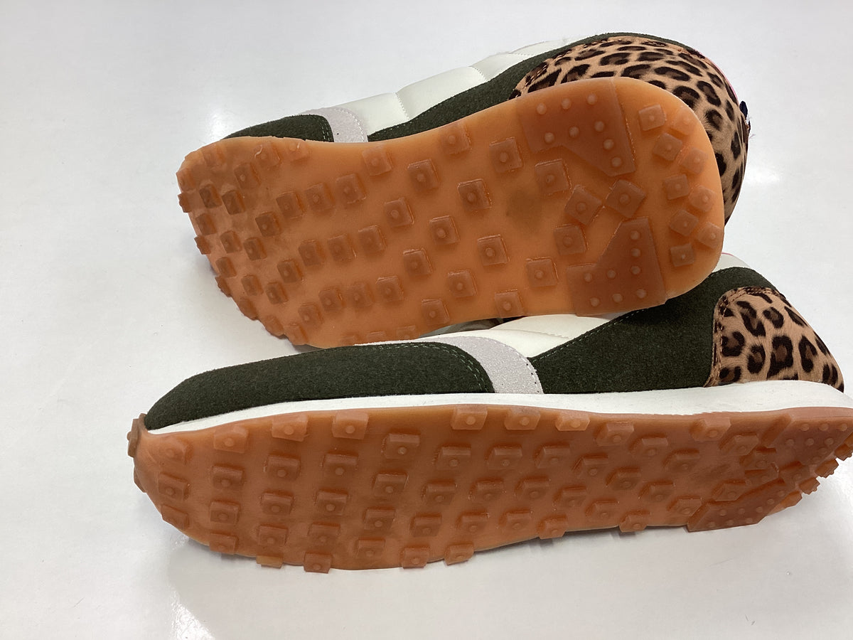 Joules new ladies cream and animal print sneakers size 6