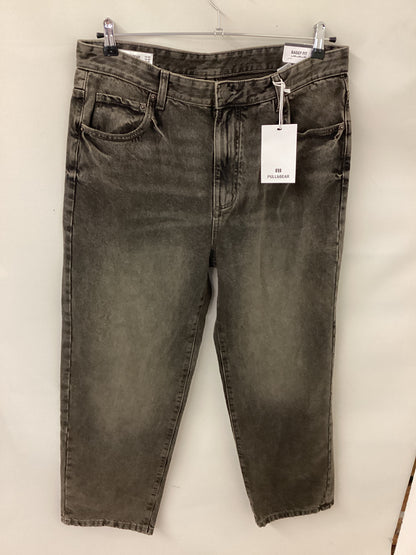 Pull & Bear men’s Baggy Fit Jeans BNWT faded Brown Waist 34 “ 29” inside leg