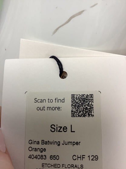 BNWT Phase Eight Orange Gina Batwing Jumper, Size L/UK16-18