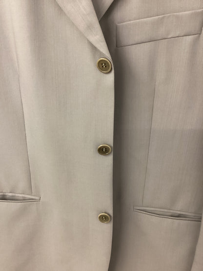 Balmain Paris Suit - Light Mushroom, 100% Fine Wool - Jacket: Size 40 Short, Trouser: 34 Inch Waist, 30 inch inside