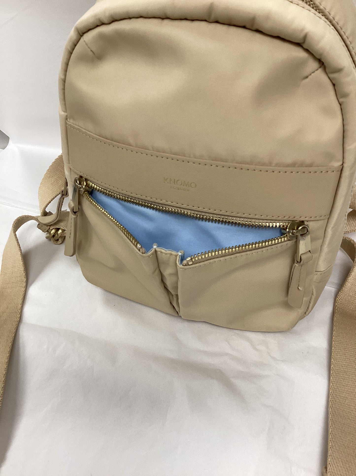 Knomo London Beauchamp 8” Backpack in Beige