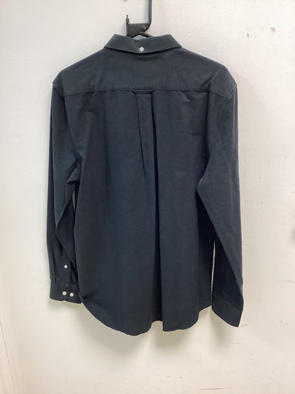 FARAH BNWT men’s brewer cotton slim fit logo shirt Black size large