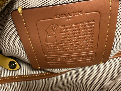 COACH Glove Tanned Pebble Leather Duffle Bag