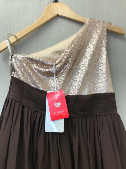JJ's House Prom Dress Brown Sequins Age 14 Years